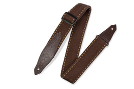 Levy's MSSC80 Heavy-weight Cotton Guitar Strap - Brown