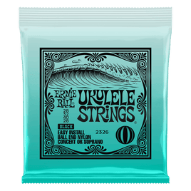 Ernie Ball Ukulele Strings Black Concert/Soprano
