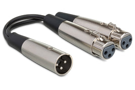 Hosa Y Cable XLR3M to Dual XLR3F (YXF-119)