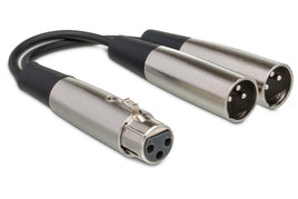 Hosa Y Cable XLR3F to Dual XLR3M (YXM-121)