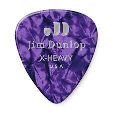 Dunlop Purple Pearloid Picks 12 Pack X-Heavy