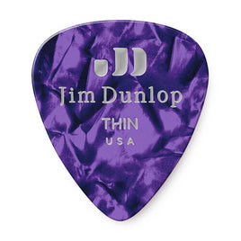 Dunlop Purple Pearloid Picks 12 Pack Thin