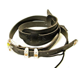 Gretsch Vintage Tooled Leather Guitar Strap Black